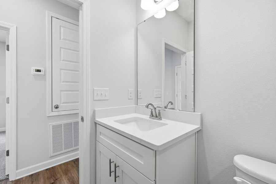 Furnished interior view inside a new home in Southern Charm, Crestview (Image 18).