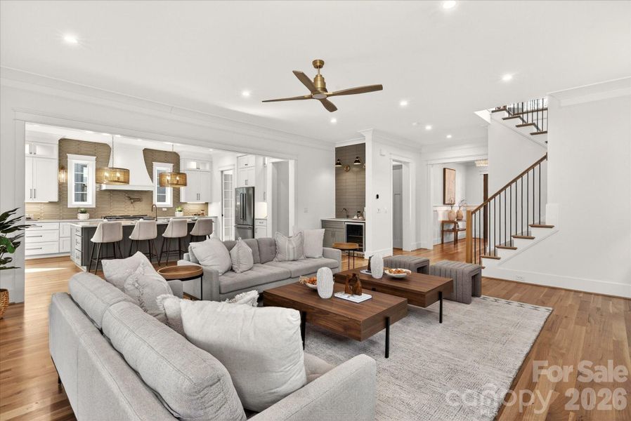 Furnished interior view inside a new home in , Charlotte (Image 19). Furnished interior view inside a new home in , Charlotte (Image 19).