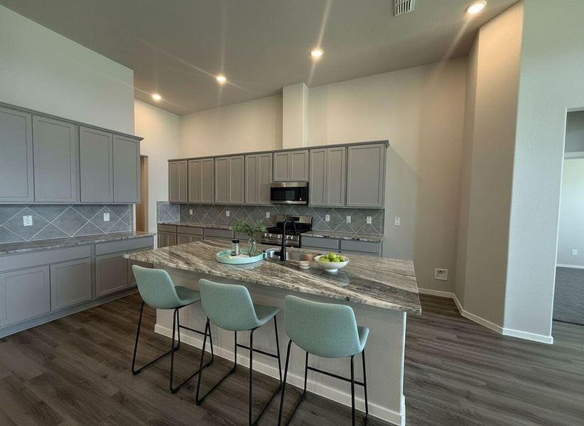 Furnished interior view inside a new home in , Iowa Colony (Image 6).