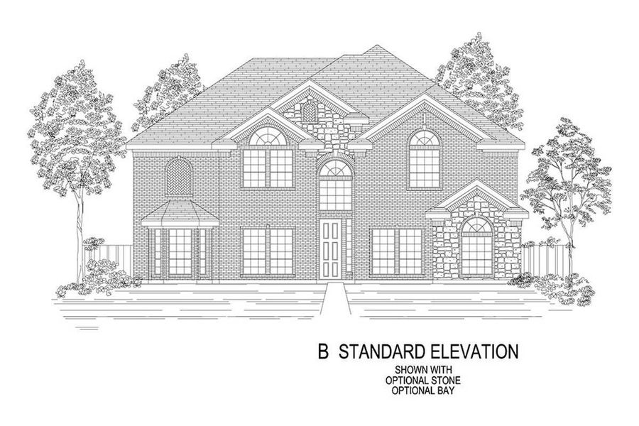 Representative rendering of the exterior for the Brentmoore FS by First Texas Homes (Image 6).