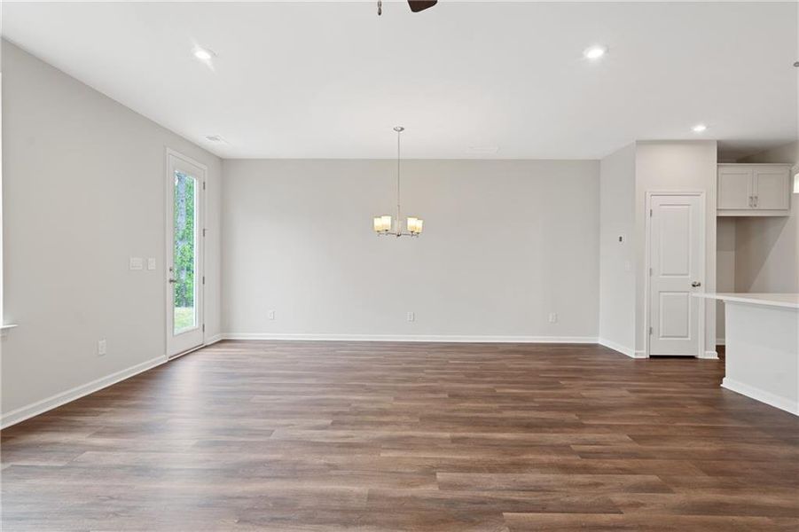 Spacious, unfurnished interior of a new home in The Village at Shallowford, Kennesaw (Image 21).