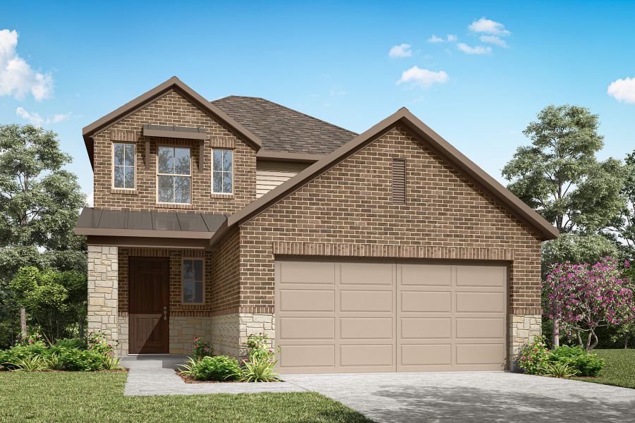 Representative exterior photo of a completed home built from the Avery by Tri Pointe Homes in The Meadows, Denton, TX (Image 24).