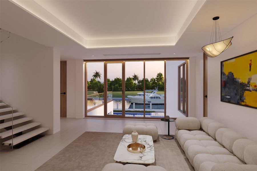 Furnished interior view inside a new home in , Pompano Beach (Image 4).