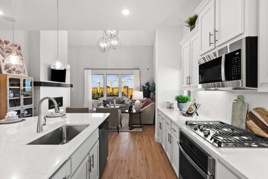 Furnished interior view inside a new home in Creekview Meadows, Pilot Point (Image 7).