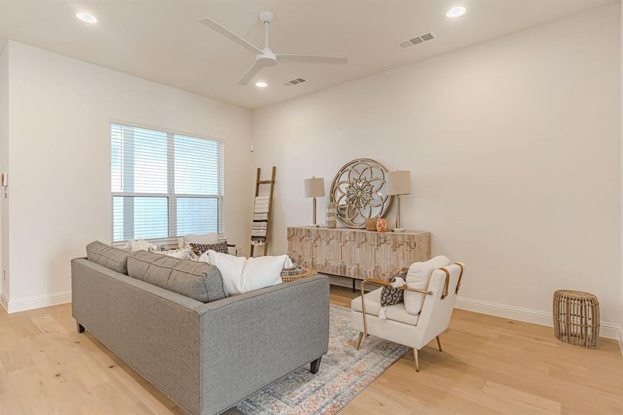 Furnished interior view inside a new home in , Aledo (Image 29).