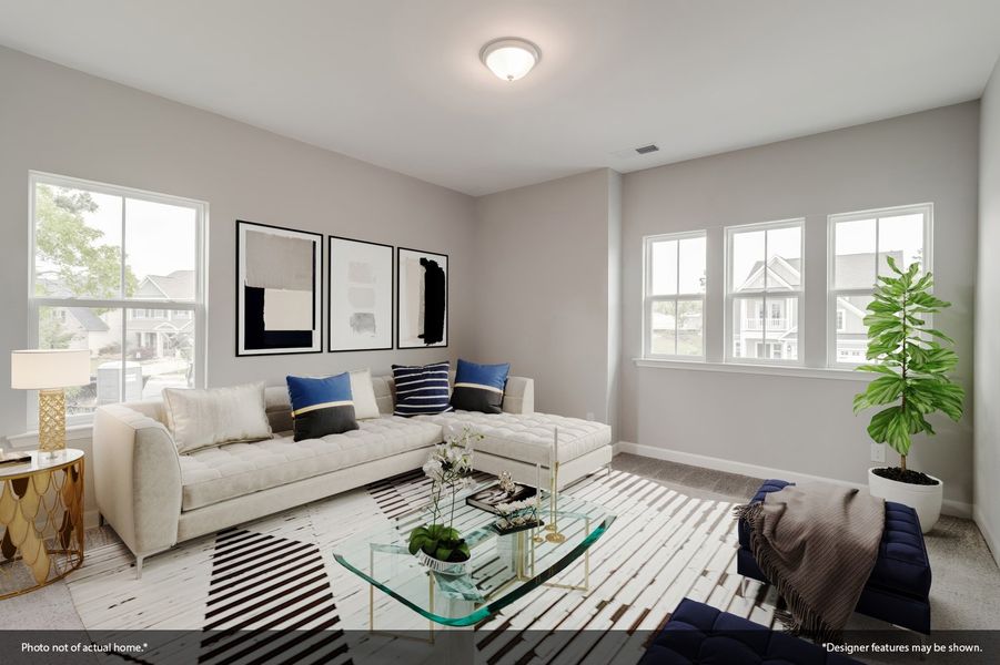 Furnished interior view inside a new home in Hendrix Farms, Lexington (Image 9). Furnished interior view inside a new home in Hendrix Farms, Lexington (Image 9).