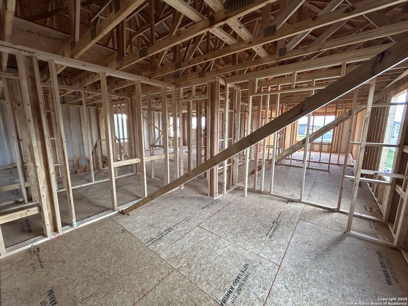 In-progress construction of a new home in Enclave at Hennersby Hollow 50's, San Antonio, TX (Image 27).