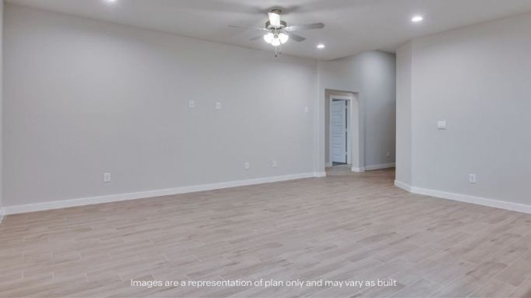 Representative unfurnished interior of a home built from the Portales by D.R. Horton in Homestead at Parks Bell Ranch, Odessa (Image 20).