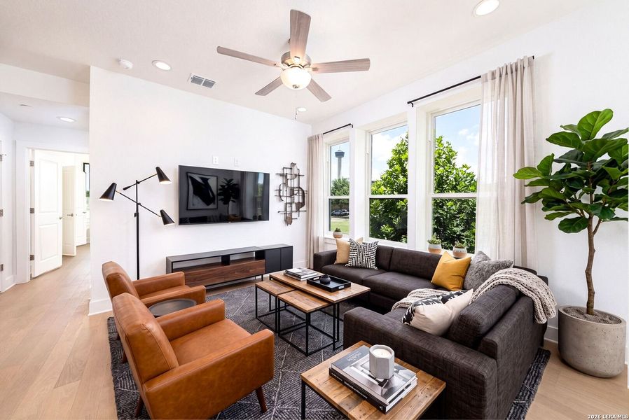 Furnished interior view inside a new home in Victoria Commons, San Antonio (Image 6).