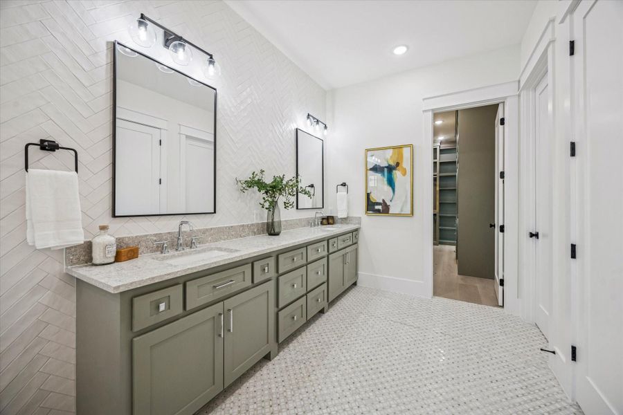 Furnished interior view inside a new home in , Houston (Image 7).