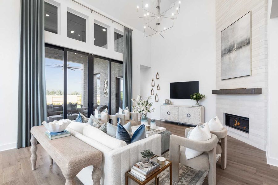 Representative Family Room - some options shown