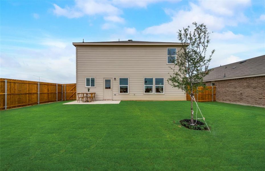 Spacious private patio