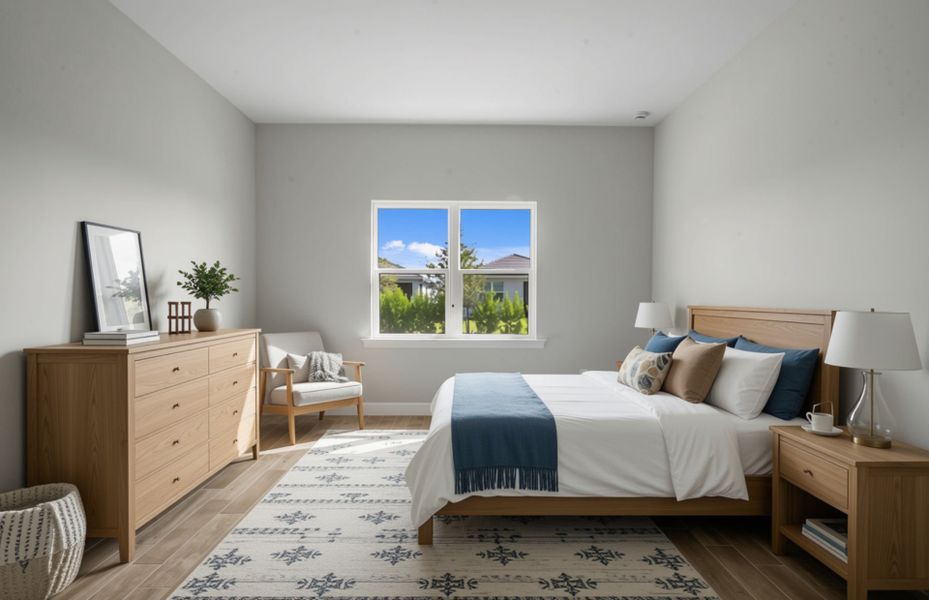 Furnished interior view inside a new home in Del Webb Oak Creek, North Fort Myers (Image 12).
