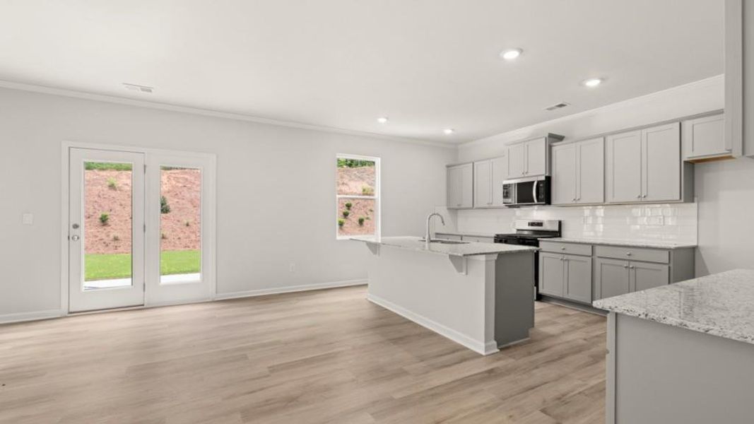 Furnished interior view inside a new home in Fairhaven, Lithia Springs (Image 10).