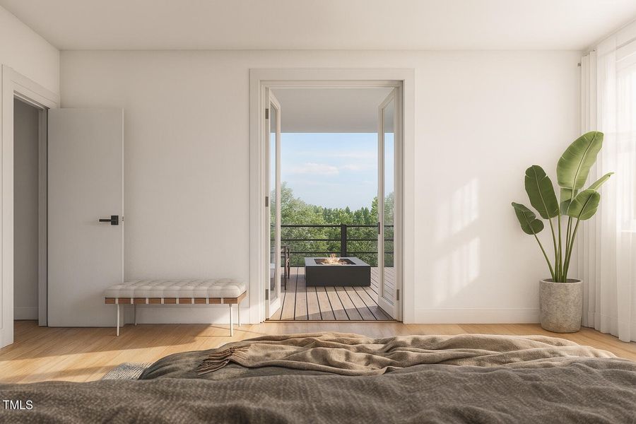 Primary Bed with terrace door