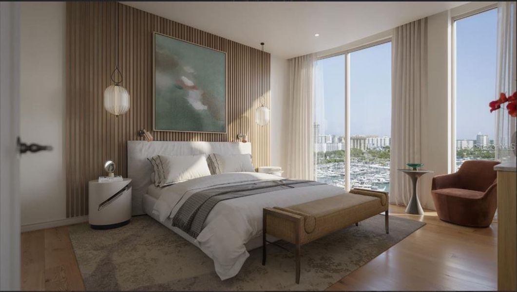 Furnished interior view inside a new home in , Sarasota (Image 5).