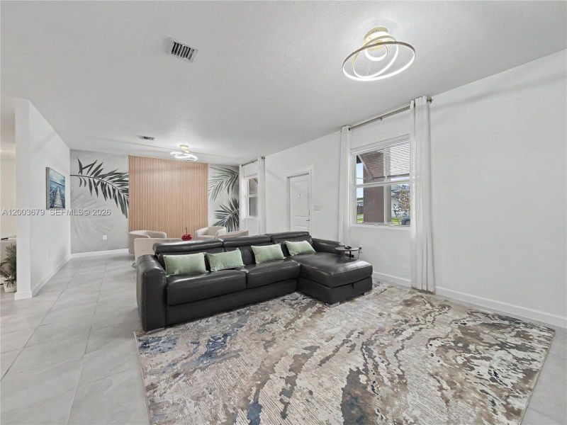 Furnished interior view inside a new home in , Miami (Image 7).