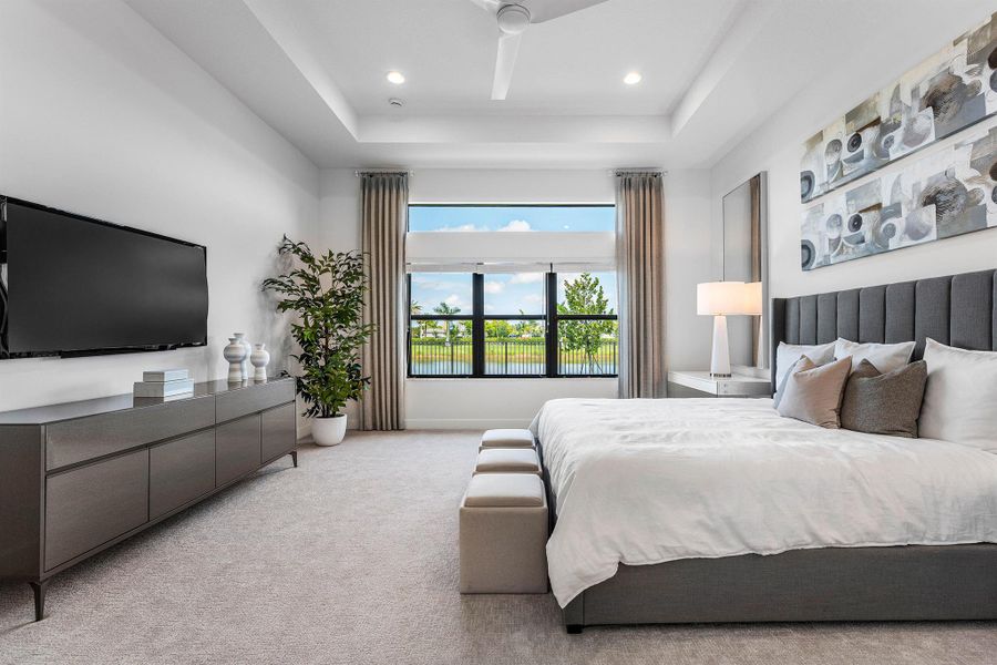 Furnished interior view inside a new home in Valencia Grand, Boynton Beach (Image 35). Furnished interior view inside a new home in Valencia Grand, Boynton Beach (Image 35).