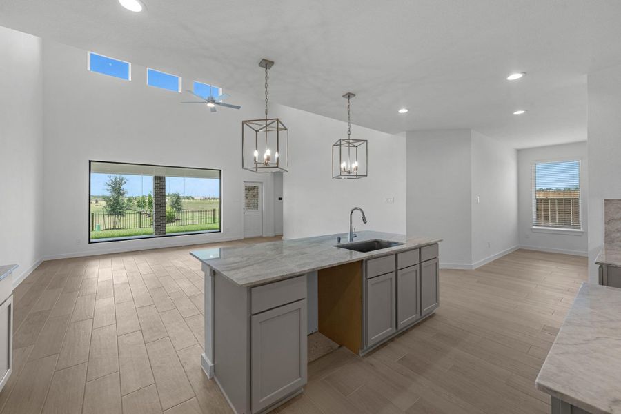 Furnished interior view inside a new home in Grand Mason Crossing, Katy (Image 8).