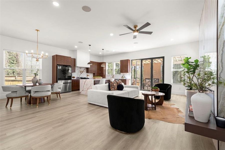 Furnished interior view inside a new home in , Atlanta (Image 11).