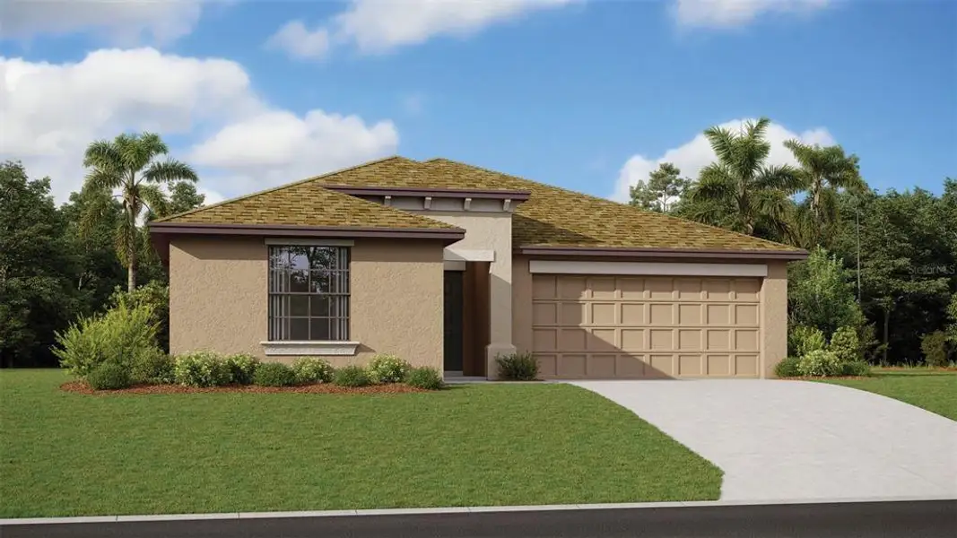 Front exterior of a new home in , Port Charlotte, FL, highlighting curb appeal (Image 1).