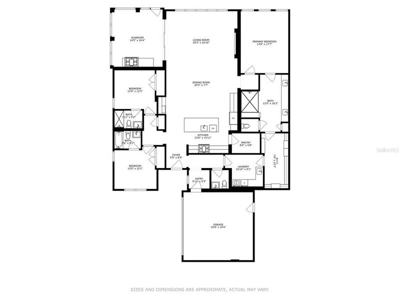 2D floor plan layout of this home in , Fort Myers, FL (Image 5).