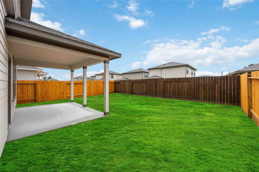 Front exterior of a new home in Granger Pines, Conroe, TX, highlighting curb appeal (Image 2). Front exterior of a new home in Granger Pines, Conroe, TX, highlighting curb appeal (Image 2).