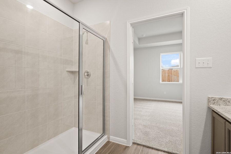 Furnished interior view inside a new home in Hunters Ranch, San Antonio (Image 11).