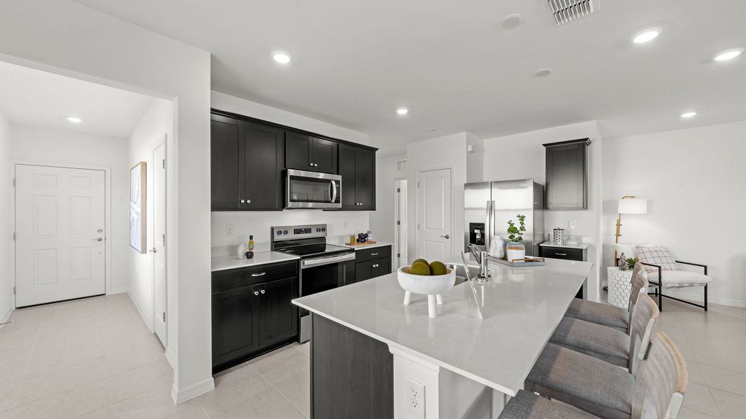 Furnished interior view inside a new home in Whispering Lakes, Lehigh Acres (Image 5). Furnished interior view inside a new home in Whispering Lakes, Lehigh Acres (Image 5).