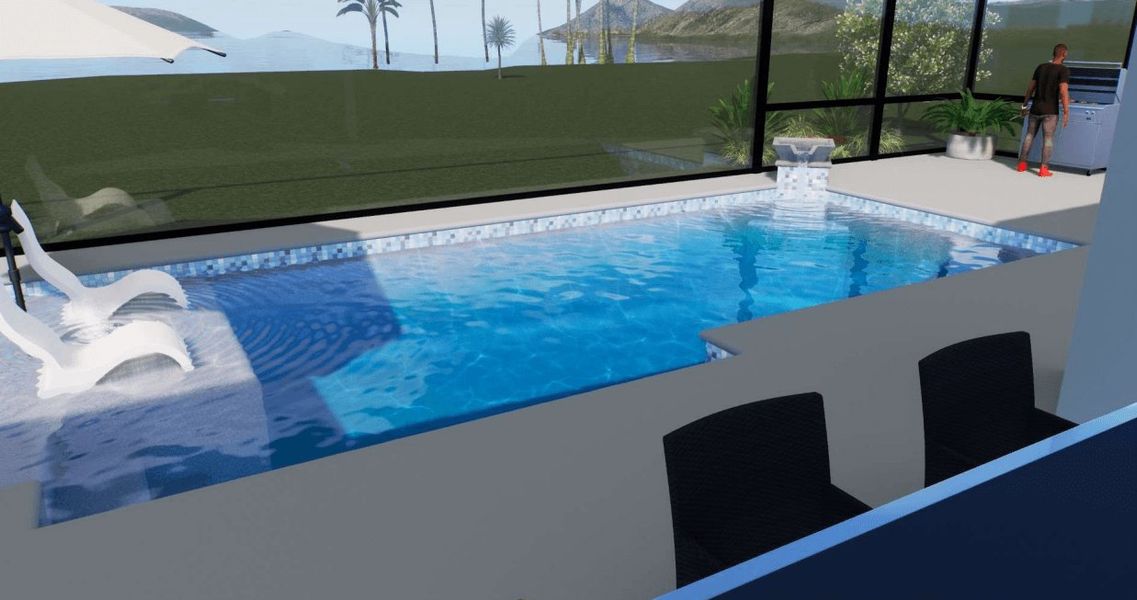 Exterior details and patio area of a home in Belterra, Port St. Lucie (Image 3).