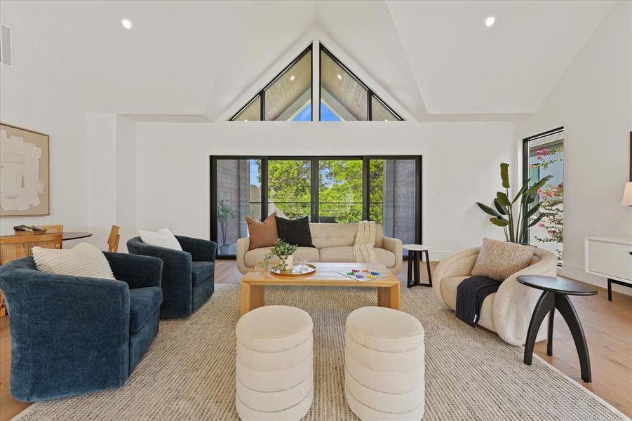 Furnished interior view inside a new home in , Dallas (Image 31).