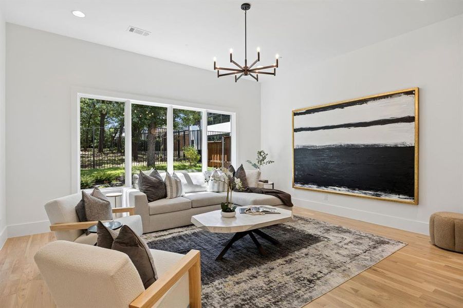Furnished interior view inside a new home in , Southlake (Image 18).