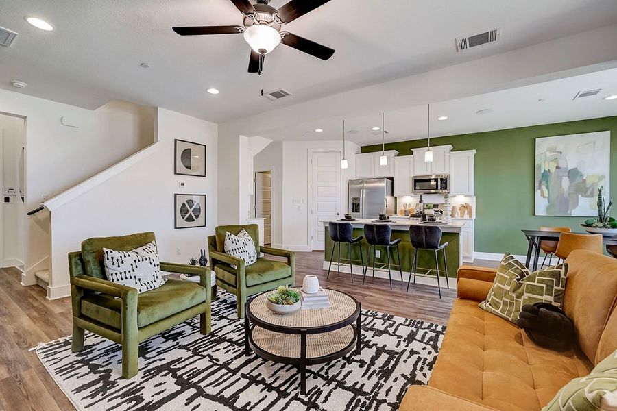 Representative furnished interior of a home built from the Comal by Pacesetter Homes in Center 45, Round Rock (Image 15). Representative furnished interior of a home built from the Comal by Pacesetter Homes in Center 45, Round Rock (Image 15).