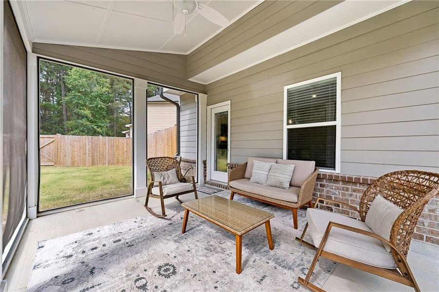 Exterior details and patio area of a home in Westgate Estates, Loganville (Image 2).
