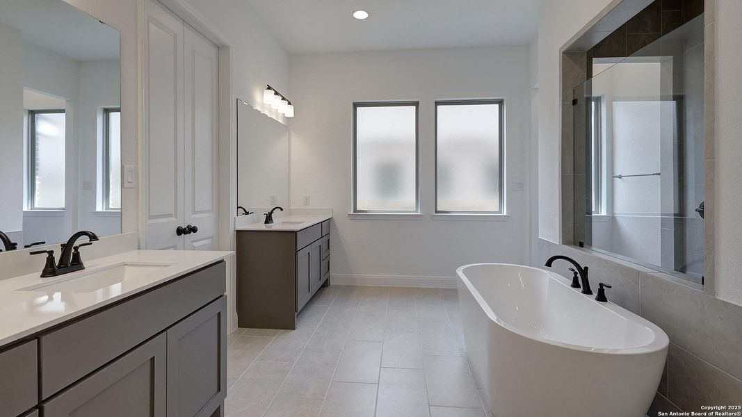 Furnished interior view inside a new home in Kallison Ranch 60', San Antonio (Image 5).