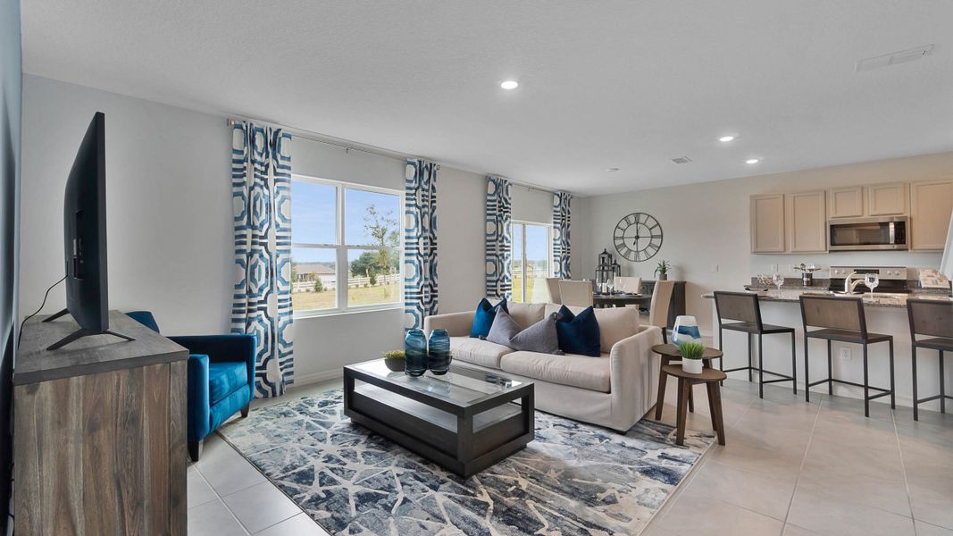 Furnished interior view inside a new home in Harmony at Lake Eloise, Winter Haven (Image 9).