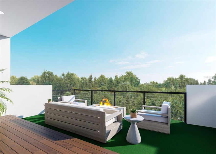 Exterior details and patio area of a home in , St. Petersburg (Image 22).