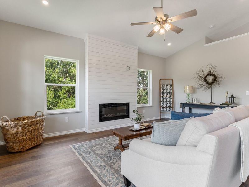 Furnished interior view inside a new home in , Sargent (Image 17). Furnished interior view inside a new home in , Sargent (Image 17).