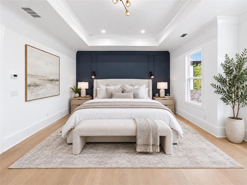 Furnished interior view inside a new home in , Monroe (Image 41).