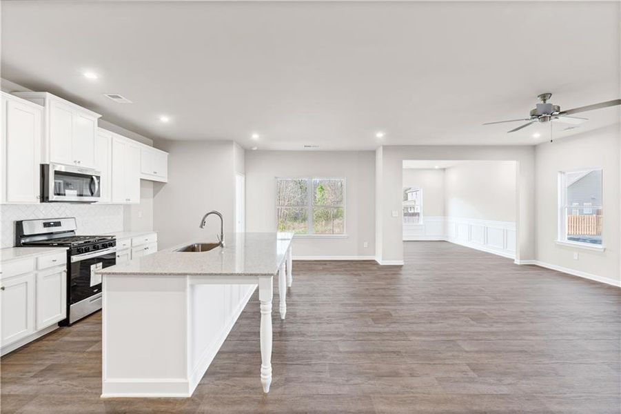 Furnished interior view inside a new home in Maple Village, Adairsville (Image 5).