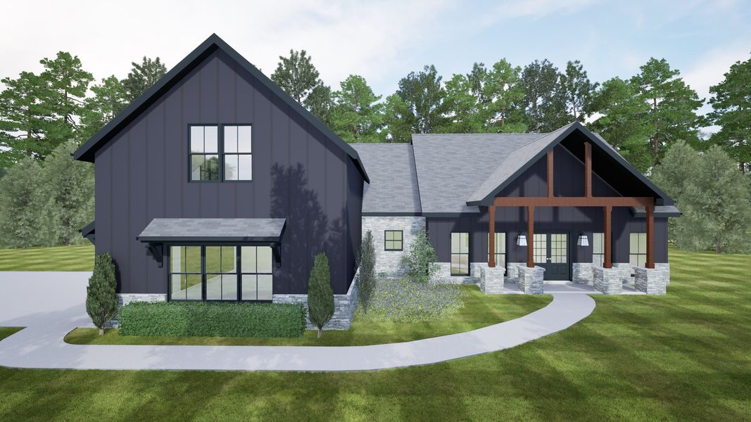 Representative exterior photo of a completed home built from the Belmont by Rockwood Homes in Wofford Estates, Clarksville, TN (Image 14).