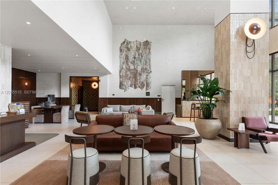 Furnished interior view inside a new home in , Miami (Image 11).
