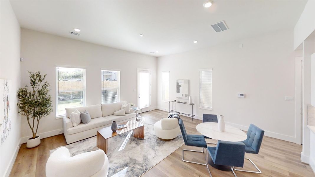 Furnished interior view inside a new home in , Houston (Image 3). Furnished interior view inside a new home in , Houston (Image 3).