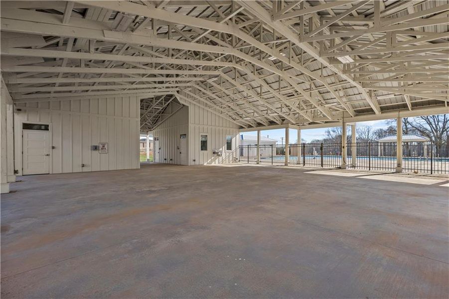 This spacious covered area provides versatile outd