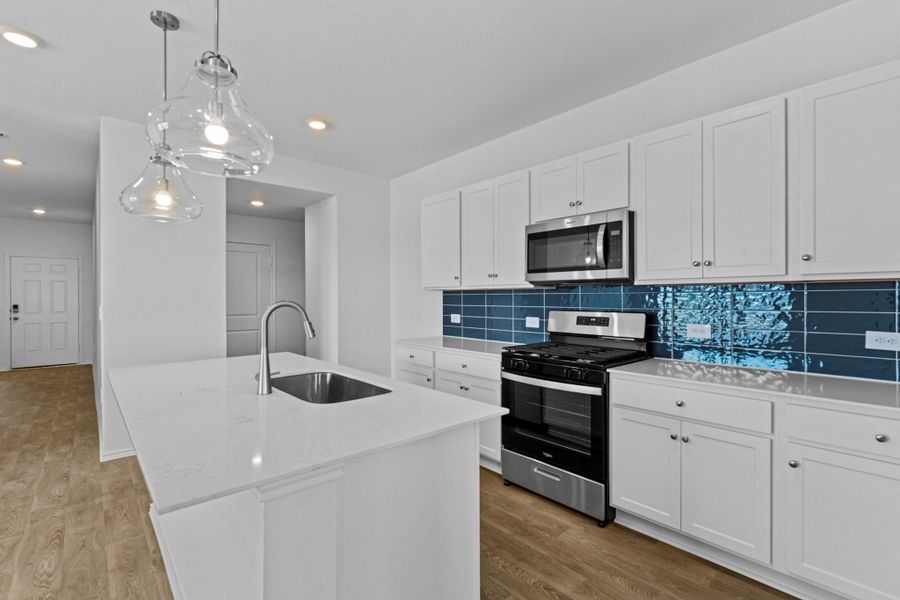 Furnished interior view inside a new home in , Kyle (Image 6).