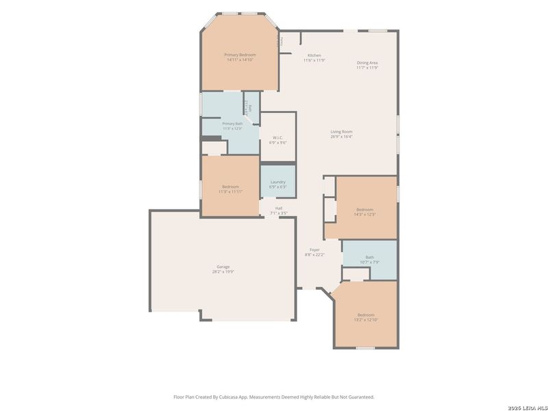 2D floor plan layout of this home in Summer Hills, Atascosa, TX (Image 5).