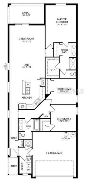 Floor Plan - Model home - actual features may vary.