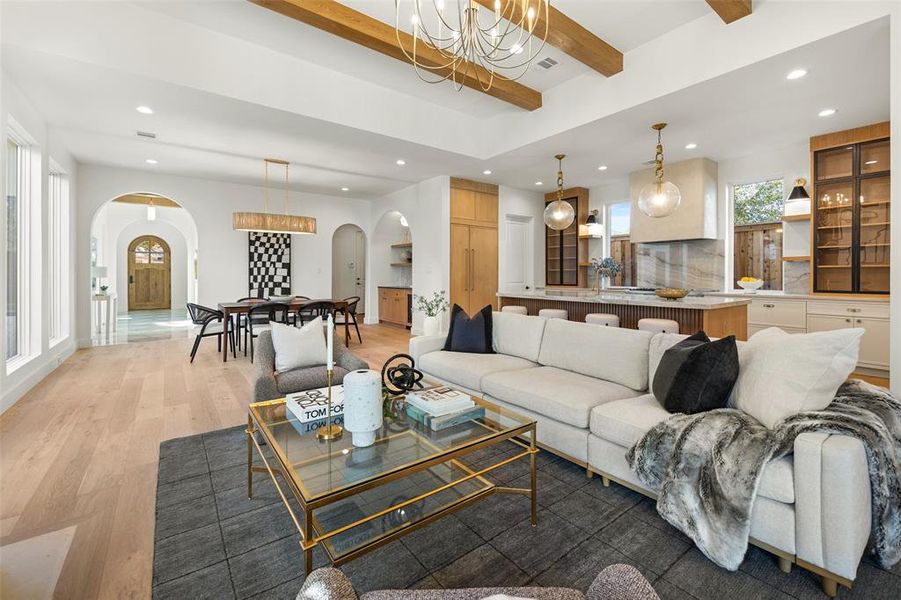 Furnished interior view inside a new home in , Dallas (Image 4).