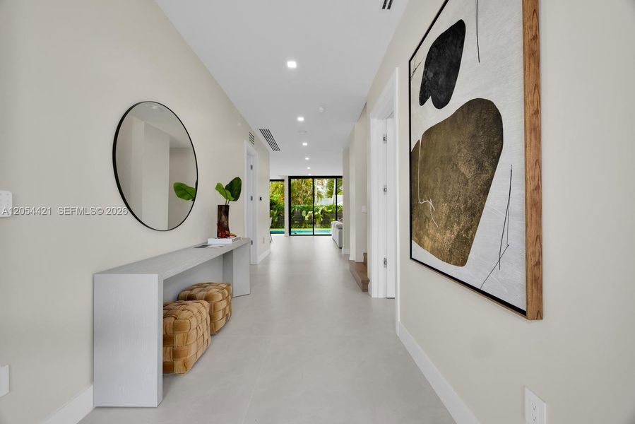Furnished interior view inside a new home in , Miami (Image 21).