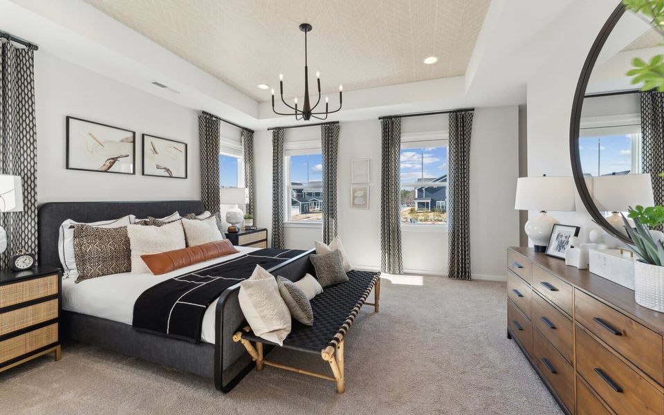 Furnished interior view inside a new home in Wendell Falls, Wendell (Image 12).